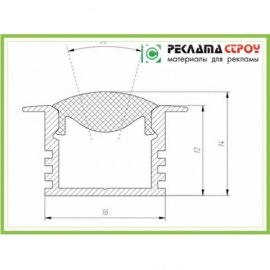 LED Профиль (ЛПВ-12)